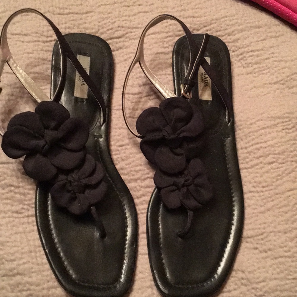 Prada blk sandal
